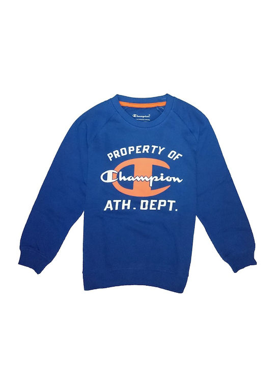 Champion Hanorac pentru copii Albastru Crewneck Sweatshirt