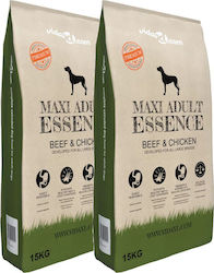 vidaXL Premium Maxi Adult Essence 15kg Dry Food for Adult Large Breed Dogs with Beef and Chicken vidaXL Premium Maxi Adult Essence 15kg Dry Food for Adult Large Breed Dogs with Beef and Chicken