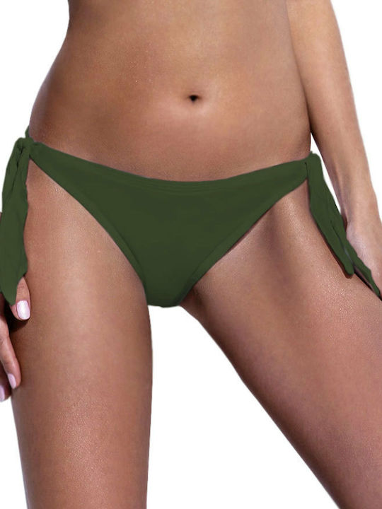 Bluepoint Bikini Alunecare cu Șnururi Kaki 906594-15