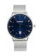 Curren Watch Battery with Metal Bracelet Blue / Silver