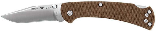 Buck 112 Slim Pro Джобно ножче Кафяв