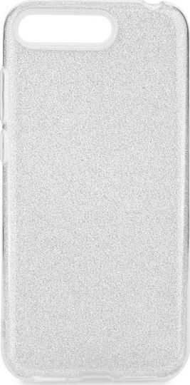 Forcell Back Cover Σιλικόνης Ασημί (Huawei Y6 2018)
