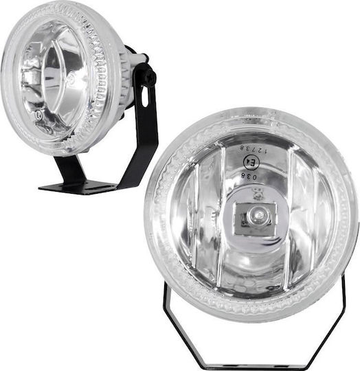Autoline Angel Eye H3 Round Foglights Car LED Universal 12V 55W 9cm 2pcs