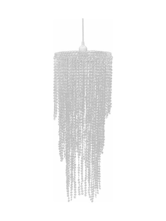 vidaXL Chandelier with Crystals Transparent 26cm 241118