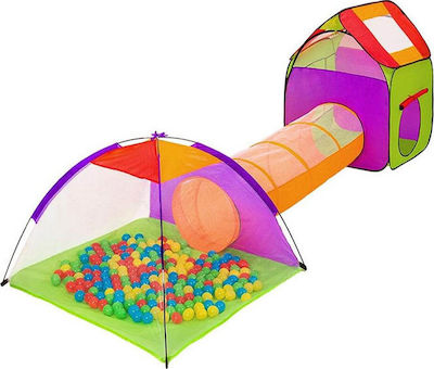 Hoppline Ball Pit with Tunnel made of Fabric for 3+ Years