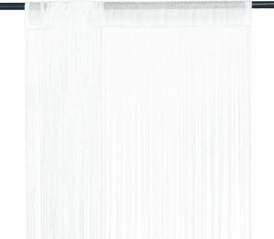 vidaXL Комплект Пердета И Завеси С Тунел И Пискюли Бели 140x250см