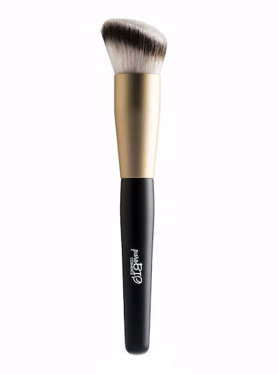 puroBio Cosmetics Professional Makeup Brush for Foundation made of Synthetic Hair Sculpting Angled Brush 11