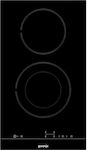 Gorenje ECT 322BCSC Domino Autonomous Cooktop with Ceramic Burners and Locking Function 30x52cm