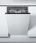 Whirlpool WSIP 4O33 PFE Πλήρως Εντοιχιζόμενο Πλυντήριο Πιάτων για 10 Σερβίτσια Π45xY82εκ. Λευκό