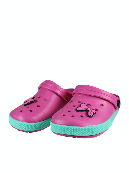 Cubanitas Children's Beach Clogs Fuchsia