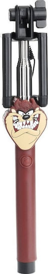 Warner Bros Tasmanian Devil 001 Selfie Stick with 3.5mm Cable Brown