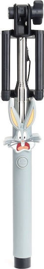 Warner Bros Bugs 001 Selfie Stick με Καλώδιο 3.5mm Γκρι