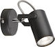 Elmark Single Spot with GU10 Lamp Adapter in Black Colour