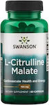 Swanson L-Citrulline Malate 750mg 60 Mützen Ungesüßt