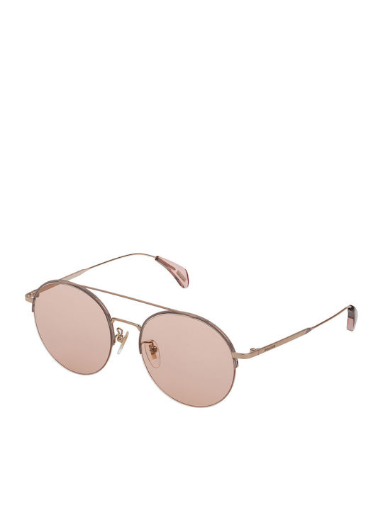 Police Fury 2 Bărbătești Ochelari de soare cu Rose Gold Cadru și Roz Lentilă SPL741 0H60