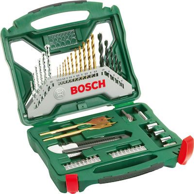 Bosch X-Line Σετ 50 Τρυπάνια Τιτανίου για Μέταλλο και Ξύλο