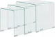 Square Glass Zigon Tables Transparent L42xW42xH41.5cm