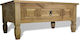 Rectangular Solid Wood Coffee Table Natural L100xW60xH45cm