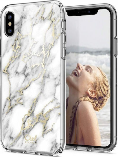 Spigen Cecile Glossy Marble Back Cover Σιλικόνης Πολύχρωμο (iPhone X / Xs)