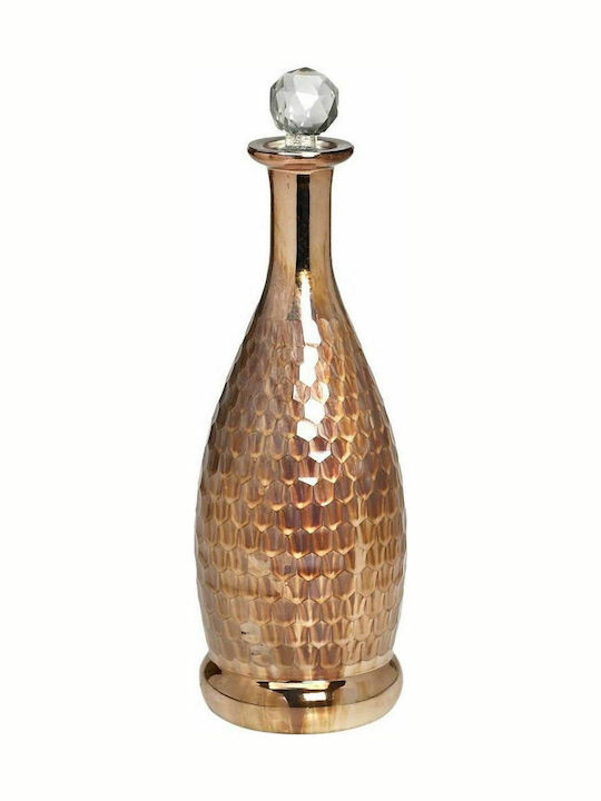 Espiel Bronze Glass Wine Decanter 36cm with Stopper & Glasses Gold