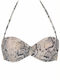 Rock Club BP-2124 Strapless Bikini Top Animal Print