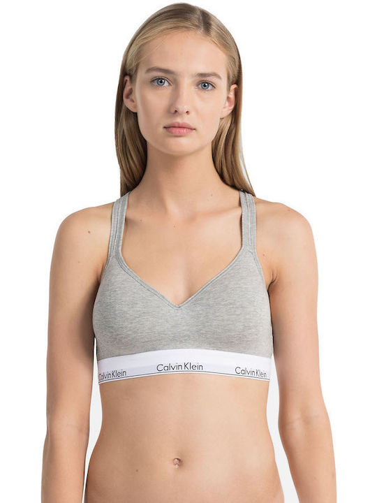 Women's Bra with Light Padding Gray