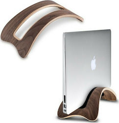 Kalibri Elegant Wooden Stand for Laptop up to 15" Walnut Wood / Brown