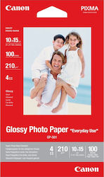 Canon GP-501 Hârtie foto Gloss Utilizarea zilnică A6 (10x15) 210gr/m² pentru Imprimante Jet de cerneală 100 de hârtie fotografică