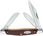 Buck 371 Stockman Pocket Knife Brown with Blade made of Stainless Steel