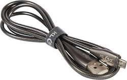 KLGO KLGO S-90 Regular USB 2.0 σε micro USB 1m Μαύρο