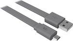 Flach USB 2.0 auf Micro-USB-Kabel Gray 1m (8600USBFRESHGY) 1Stück