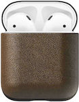 Nomad Rugged Case Leather in Brown color for Apple AirPods 1 / AirPods 2