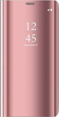 Hurtel Clear View Buchen Sie Kunststoff Rosa (Galaxy A40)