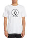 Volcom Ανδρικό T-shirt Λευκό Με Λογότυπο