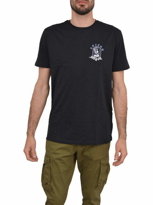 Volcom Ανδρικό T-shirt Μαύρο Με Στάμπα