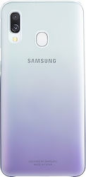 Samsung Gradation Cover Umschlag Rückseite Silikon Lila (Galaxy A40) EF-AA405CVEGWW