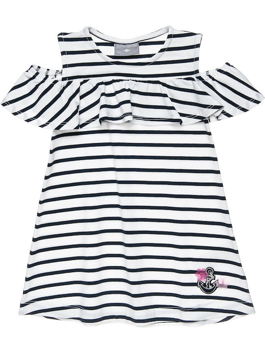 Alouette Kids Dress Short Sleeve Navy Blue