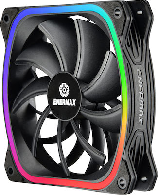 Enermax SquA RGB Ventilator Carcasă 120mm cu Conexiune 4-Pin PWM 1buc