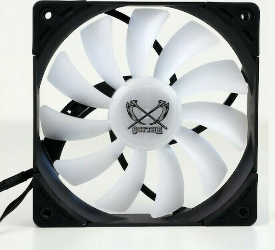 Scythe Ventilator Pentru Carcasă Kaze Flex 120mm (1800rpm / 79.76cfm) cu Iluminare RGB și Conexiune 4-Pin PWM