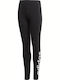 Kinder Leggings Sport Lang Schwarz
