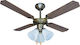 Muhler Ceiling Fan 105cm with Light Brown