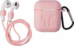 Set cu cârlig în culoarea Roz pentru Apple AirPods 1 / AirPods 2