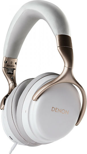 Denon AH-GC30 Wireless / Wired Over Ear Headphones with 20 hours of Operation White