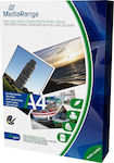 MediaRange Hârtie foto Dual Side Matte A4 (21x30) 140gr/m² pentru Imprimante Jet de cerneală 100 de hârtie fotografică