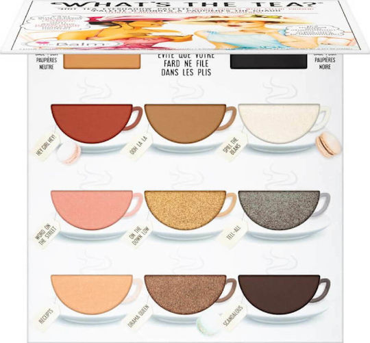 theBalm What's Tea? Palette of Eye Shadows in Pressed Powder Form 12.6g