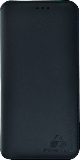 Powertech Book Δερματίνης Μαύρο (Galaxy J4)