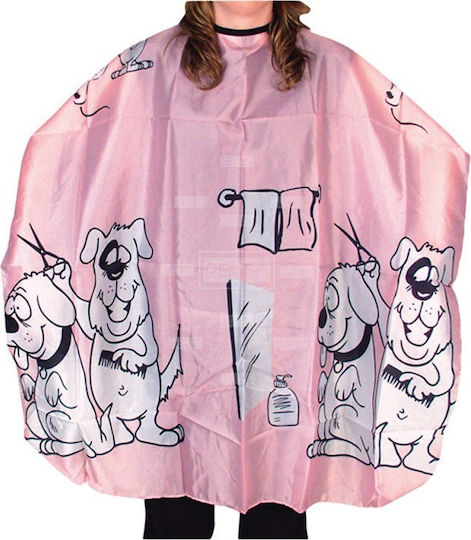 Eurostil Haircut Cape (Puppies) 33445 Pink