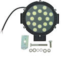 Spot Waterproof LED Headlight Universal 12V 51W 17.5cm 1pcs