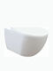 Creavit Free Rimless Wall-Mounted Toilet that Includes Slim Soft Close Cover White