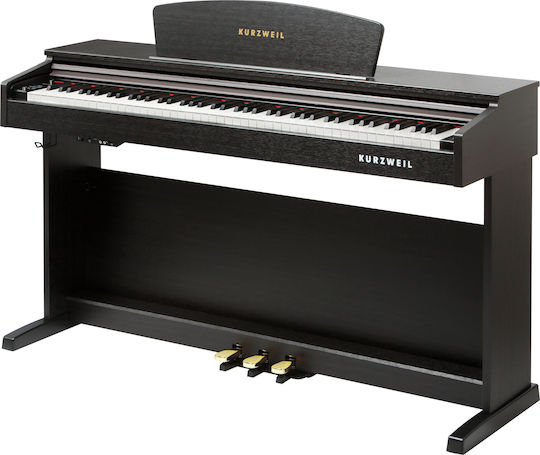 Kurzweil Ηλεκτρικό Όρθιο Πιάνο M90 με 88 Βαρυκεντρισμένα Πλήκτρα Ενσωματωμένα Ηχεία και Σύνδεση με Ακουστικά και Υπολογιστή Satin Rosewood
